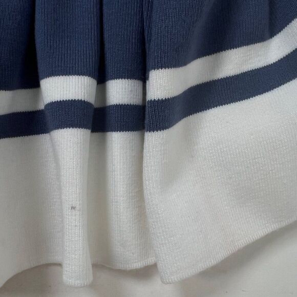 Pol Blue Preppy High Waisted Varsity Terry Cloth Mini Pleated Tennis Skirt / Sma - Picture 6 of 8
